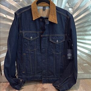 GAP Men's Denim Jacket with Corduroy Collar NWT Medium